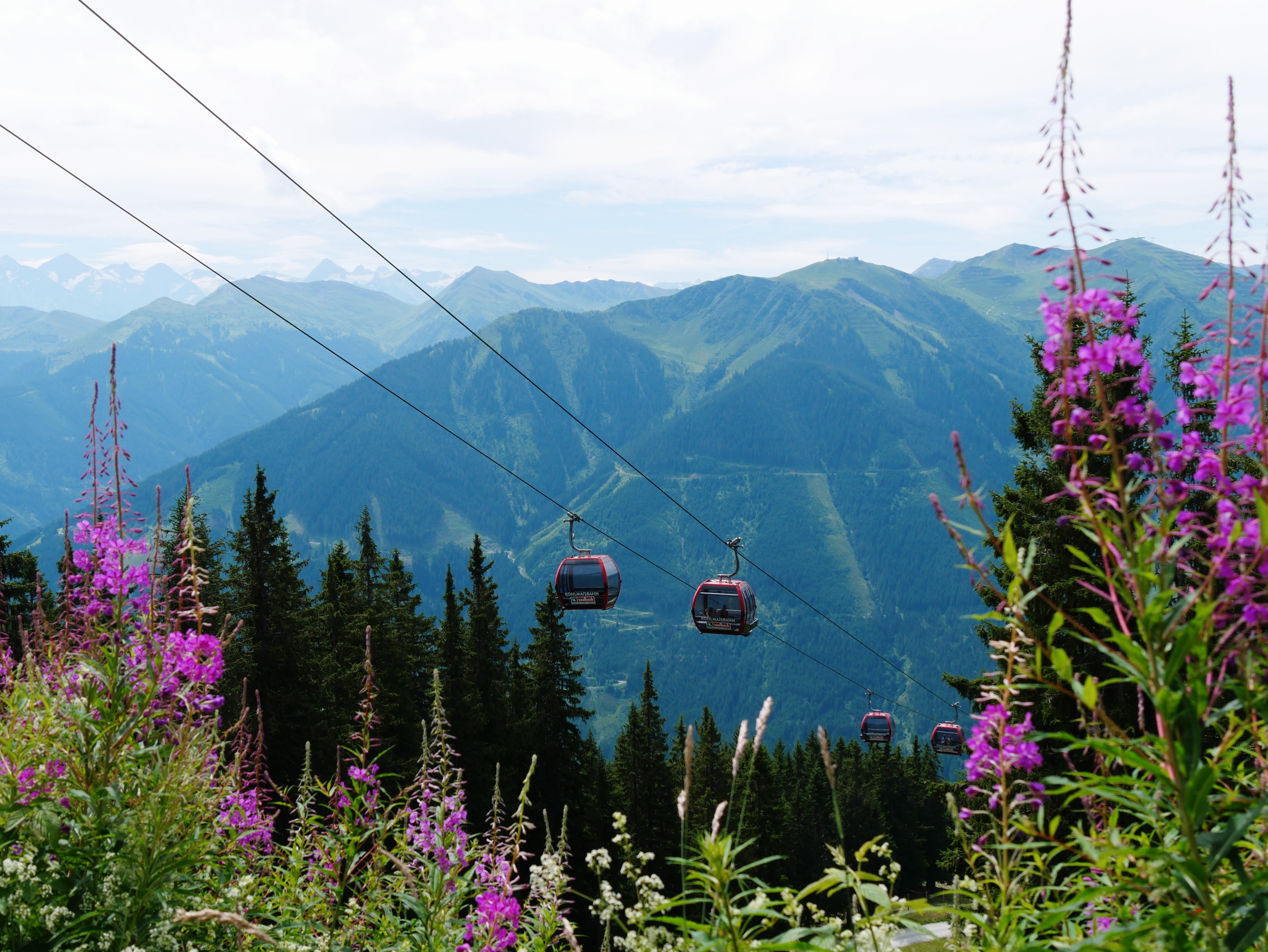 Kabelbaan bij Saalbach Hinterglemm